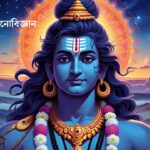 Lord Vishnu meditating in a cosmic universe, symbolizing inner peace, spirituality, and future guidance from Vishnu Puran.