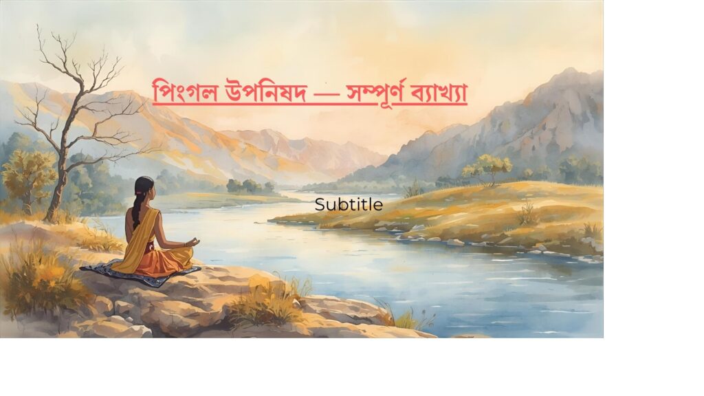 পিংগল উপনিষদ — সম্পূর্ণ ব্যাখ্যা